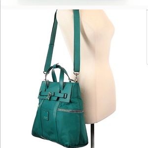 Henri Bendel teal convertible backpack